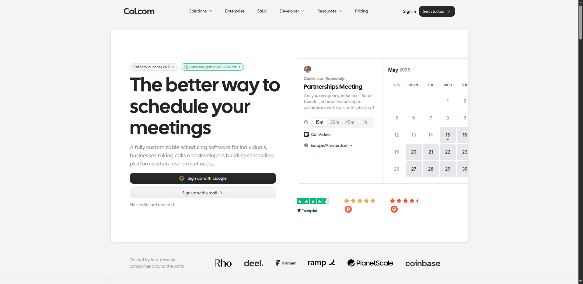 Cal.com preview