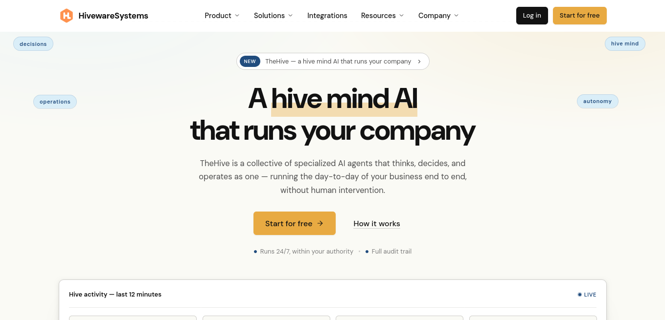 Hiveware Systems preview